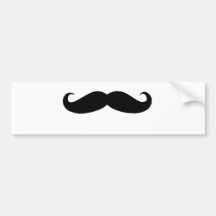 Bigote negro o bigote negro para los regalos de la etiqueta de parachoque