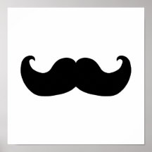 Bigote negro poster