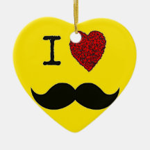 Bigote negro retro del amor del manillar I Adorno De Reyes