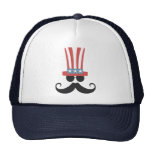 Bigote patriótico gorras