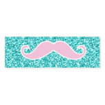 BIGOTE ROSADO FEMENINO EN EFECTO DEL BRILLO DEL TR TARJETA DE VISITA