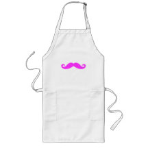 Bigote rosado fucsia femenino delantales