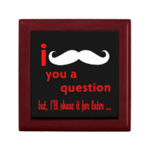 Bigote usted una pregunta caja de regalo