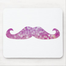 Bigotes coloridos de los inconformistas del gentel alfombrillas de ratón