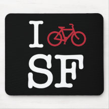 Bike SF (el biking del personalizado SF) Alfombrillas De Ratón