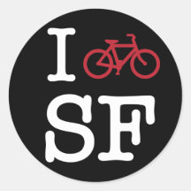 Bike SF (el biking del personalizado SF) Pegatina
