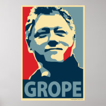 Bill Clinton - tanteo: Poster de OHP