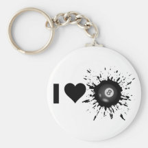 Billar del amor del explosivo I Llavero Personalizado