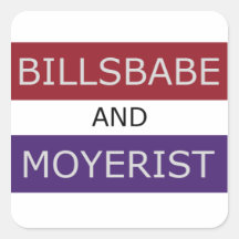 Billsbabe y Moyerist Pegatinas Cuadradases