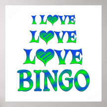 Bingo del amor del amor impresiones