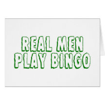 Bingo real 2 del juego de los hombres felicitacion 
