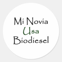 Biodiesel del MI Novia los E.E.U.U. Etiqueta Redonda
