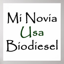 Biodiesel del MI Novia los E.E.U.U. Poster
