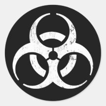 Biohazard: Pegatina del contagio del zombi