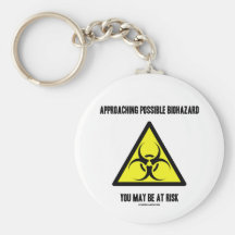 Biohazard posible inminente usted puede ser en pel llavero personalizado