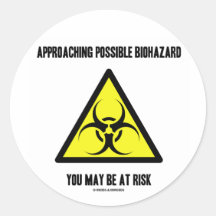 Biohazard posible inminente usted puede ser en pel pegatinas  