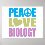 Biología del amor de la paz posters