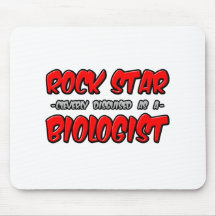Biólogo de la estrella del rock… tapete de ratón
