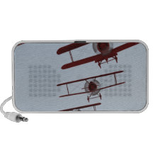 Biplano retro portátil altavoces