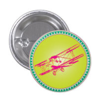 Biplano rosado pins