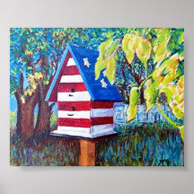 Birdhouse de AllAmerican Poster