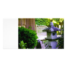 Birdhouse de piedra plantilla para tarjeta de foto