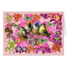 Birds of a Feather Tarjeton