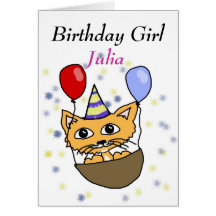Birthday Girl Wenskaarten