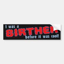 Birther Etiqueta De Parachoque