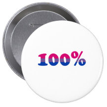 Bisexual del 100 por ciento pin