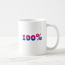 Bisexual del 100 por ciento taza de café