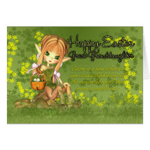 Bisnieta - tarjeta de pascua - Centaur lindo W