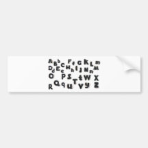 Black Letters Adesivos
