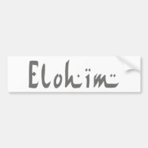 Blanc de Elohim Etiqueta De Parachoque