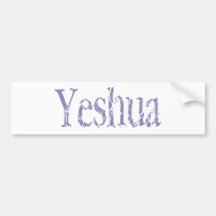 Blanc de Yeshua 5 Etiqueta De Parachoque