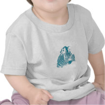 Blanco azulverde de la impresión del extracto de l camisetas