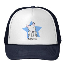 Blanco bull terrier de la estrella de Kawaii Gorros