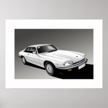 Blanco de Jaguar XJ-S Impresiones