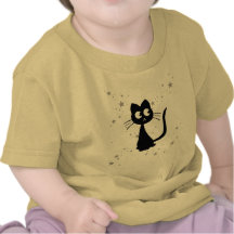 Blanco de Kuro del gatito Camisetas