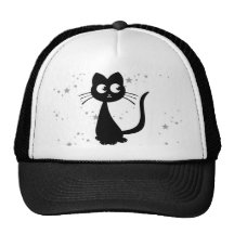Blanco de Kuro del gatito Gorros Bordados