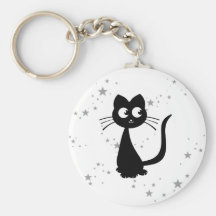 Blanco de Kuro del gatito Llavero Personalizado