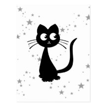 Blanco de Kuro del gatito Postal