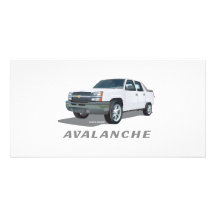 Blanco de la avalancha tarjeta personal con foto