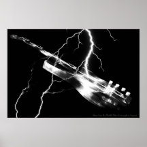 Blanco de la GUITARRA ELÉCTRICA Impresiones