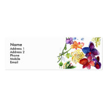 Blanco de la tarjeta del perfil de la diversión de tarjetas de visita