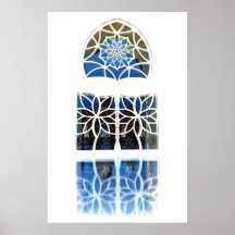 Blanco de la ventana 1 del salón de la mezquita posters