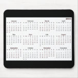 Blanco de Mousepad de 2011 calendarios