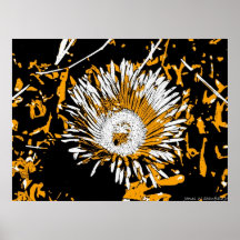 Blanco del amarillo del negro del ejemplo de la ab poster