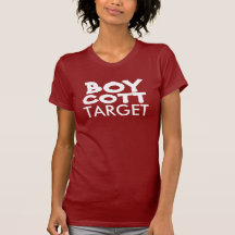Blanco del boicoteo camisetas