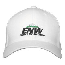 Blanco del gorra de ENW Gorro Bordado